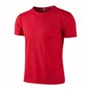 Kısa Kollu Ucuz Katı Tee Erkekler Hızlı Kuru Fit Spor Tshirt Spor Salonu Kısa Tasarımcı Tişört Özel Baskı Logo Fitness T-Shirt