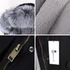 Womens Fur Faux Maomaokong Winter Women Coat Natural Collar Cuff Black Jackets Outwear Thick Luxury Real Parka 231017