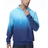 Męskie bluzy bluzy jesienne pullover gradient bluzy z kapturem z kapturem bluzy Fitness koszula dresowa do biegania do biegania wędkarstwo wędkarskie 231018
