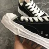 Motorlaarzen Maison MMY Mihara Yasuhiro Hank lage top Sneakers Platte schoenen unisex Canvas Trainer vetersluiting Trimvormige teen voor dames luxe ontwerpersschoen