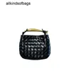 Bottegaaveneta Sardine Bag 2024 Cross Border Woven Handbagクラッキングパターントップオイルワックスカウハイドワンショルダークロスボディサメの女性