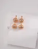 Orecchini pendenti per donna Argento sterling 925 Stile francese Retro Metallic Ball Ciondolo Gioielli con ciondoli di qualità di lusso Regalo di compleanno