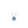 18k Gold Plated Necklace Luxury Designer Necklace Four-Leaf Clover Cliff Fashion Classic Everything Pendant Necklace Wedding Party Jewelry 40cm+5cm