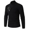 Männer Pullover Koreanische Mode Herbst Männer Casual Vintage Stil Weiß Pullover Rollkragen Gestrickte Pullover Herbst Winter