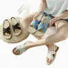crocuses girl sandals thong woman Vintage rope Fashion trainers buckle house slippers summer loafers 2022 Q0BX#