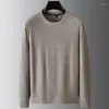 Herrtröjor 8xl 7xl 6xl 2023 Autumn Winter Soft Warm Wool tröja Män avancerade lyxiga män Pullover Casual Thermal Pull Homme