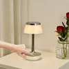 Objetos decorativos estatuetas sensor de toque regulável cabeceira quarto luz noturna iluminação sem fio lâmpada de mesa LED para mesas de sala de estar 231113