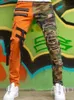 Jeans pour hommes Jeans pour hommes haute rue droite salopette ample surdimensionné couture Denim pantalon mode Hip-hop pantalons décontractés pour hommes 231017