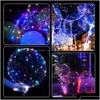 لحفلات الحفلات الأخرى ، مستلزمات الحفلات الأخرى ، 10 مساءً ، LED LID UP Bobo Balloons Helium Glow Bubble Plating Balloon Dhgarden DHJ1A