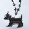 Pendentif Colliers Noir Non Magnétique Naturel Hématite Pierre Perles Collier De Chien 18 "Longueur Bijoux De Mode Cadeau TF3042