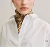 Scarves 2023 T0te Me Classic Thickened Silk Striped Square Scarf Head Scarfs For Women Fashion Designer