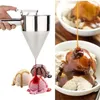 Baking Pastry Tools 1.2L Batter Dispenser Stainless Steel Measuring Cup Cream Separator Cake Pancake Biscuit Funnel Measuring Cup Kitchen Baking 231018