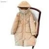Piumino da donna Parka invernale in cotone spesso imbottito da donna Cappotto moda con cappuccio Casual allentato lungo Mujer Plus Size Puffer Coat 231017