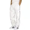 Men's Pants 2023 Autumn And Winter Exercise Casual Fleece Ankle-Tied Tether Loose Cargo Trousers