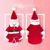 Dog Apparel Pet Christmas Clothes Santa Claus Costume Winter Puppy Coat Jacket Suit with Cap Warm Clothing Cosplay For Dogs Cats 231017