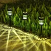 6pcs LED güneş ışıkları, açık bahçe güneş ışıkları, peyzaj çim aydınlatması için, Cadılar Bayramı Noel yılı dekorasyonu için