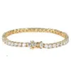 Factory Cheap Price 925 Sterling Silver 18k Gold Plated Moissanite Diamond Tennis Chain Bracelets