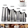 Coffee Pots 2/4/6/9 Cups Coffee Maker Pot Stainless Steel Mocha Espresso Latte Stovetop Filter Moka Coffee Maker Coffee Pot for Kitchen Z20 231018