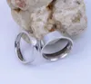 Anéis de cluster na moda largura de aço inoxidável 4mm6mm para mulheres casamento homens jóias