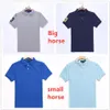 Mens Polos Top Tee Manga Curta Camisetas Grande ou Pequeno Cavalo Plus Size S-2XL Multi Color Bordado Hommes Classic Business Cas250f