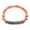 SN1345 Fashion Design Carnelian Bracelet Trendy Natural Red Tiger Eye Stone Mala Yoga Bracelet Balance Meditative Jewelry2625