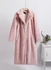 FURE WOMENTAMI FAUX GRUSZENIE Posmatory Plush Coats Winter Strate Rabbit Furs Onbeats luźne 5xl 5xl Jaqueta Women Casual Long Jacket 231017
