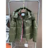 디자이너 Eness Puffer Down Jacket Autumn and Winter Mens Womens Jackets 자수 배지 후드 지퍼 캐주얼 Parka outerwear 코트