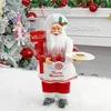 Dekoracje świąteczne 12 -calowe świąteczne stojące szef kuchni Santa Claus Wesołych Świąt Dekotarnie dla domowych ozdób na przyjęcia Navidad Party Noel 231017