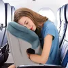 Travesseiro inflável viagem saco de dormir almofada portátil pescoço para homens mulheres ao ar livre avião vôo trem fácil 231017