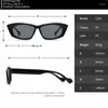 Sunglasses NYWOOH Vintage Small Cat Eye Women Y2K Polygonal Simple Bright Punk Sunglass Men Retro Sports Sun Glasses UV400