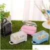 Emballage cadeau Emballage cadeau 12pcs Mini valise de voyage à roulettes Boîte de faveurs de mariage Party Candy Kids Baby Shower 230512 Home Garden Fe Dhgarden Dhsou