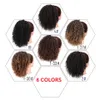 20 cm 8 Zoll Afro Kinky Curly Synthetische Pferdeschwanz-Haarverlängerungen Kordelzug-Pferdeschwanz PT103