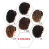 Estensioni dei capelli sintetici coda di cavallo ricci afro crespi da 20 cm 8 pollici Coda di cavallo con coulisse PT103