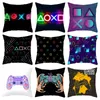 Kudde dekorativ kudde 45x45cm tv -spel fläktstil fyrkantig kudde heminredning kudde cover anime design gamer play gamepad tryckt kudde 231017