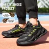 Boots Style Rotary Button Men's Safety Work Shoes Breathable Puncture Proof Nonslip Platform For Men Industrial 231018