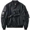 Herrenjacken Grim Reaper Übergroße Gothic Männlicher Gott des Todes Streetwear Y2k Techwear Mantel Cyberpunk Motorrad Biker Bomberjacke für Männer 231017