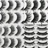 Falska ögonfransar 10 par magnetiska ögonfransar med eyeliner naturliga tjocka långa ögonfransar Förlängning Återanvändbara falska ögonfransar Makeup Tool TSLM1 231018