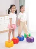 Other Toys Plum Pile Kids Plastic Chinese Kongfu Preschool Educational Balance Training Equipment Playground Outdoor Games for 231017