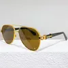 Mascote piloto oval óculos de sol z2033e designer de alta qualidade luxo nobre homens e mulheres armação de metal esculpida gradiente lunettes de soleil cinto de condução caixa original