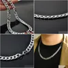 Chaînes Mode Simple Hommes Twist Oblate Large Chaîne Collier Bijoux De Fête Cadeau D'anniversaire Nouveau Hip Hop En Acier Inoxydable Mâle Femelle Accesso Dhan0