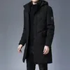 Męskie Down Parkas Najwyższa jakość Zima Zimowa marka projektant Casual Fashion Owewear Men Men Longline Windbreaker Coats Odzież kilkartg 231017