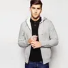 Men's Hoodies Hooded Cardigan Solid Sweater Fashion Embroidery Loose Fit Sweatshirts Coat