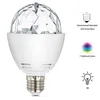 E27 RGB LED LED Crystal Magic Ball Light مع Rainbow 360 تأثير الدوران لنادي Party Home Park Bulb