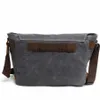 Sacs à bandoulière Mode Tique Cire Toile Hommes Soulder sac Messenger sac Hommes Sac À Bandoulière Vintage mâle Loisirs Sling sac Casual Boystylisheendibags