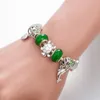 Strand ANNAPAER Design luxe taille librement réglable doux vert perle coeur dauphin Animal pendentif Bracelet bijoux pour Feminina