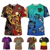 Men's T-Shirts Est Fashion Men women Aboriginal Indigenous Turtle Dot Painting Art 3D Printing T Shirt Vertigo Hypnotic Vorte291f