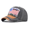 Bollmössor baseballhattar för män American Flag Patch Breattable Mesh Classic Justera bomull som kör utomhus sol