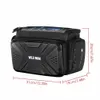 Panniers Bags Bicycle Bag Electric Scooter Front 4L Large Capacity Waterproof Bike Handlebar With Touch Screen For Cycling Accessories 231017