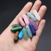 Pendant Necklaces 10 Pcs Hexagonal Cone Shape Random Healing Natural Crystal Stone Pendants Agate Charms For Making Jewelry Necklace Gift