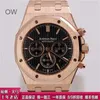 Audpi Royal Large Dial Oak Watch Mens Quartz Movement Watch Multifunction Wristwatch Epic Series 26320 Rose Gold Automatic Mechanical Swiss Famous Luxu WN-RLSE